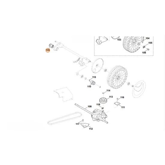 STIHL  Zębnik 0000 640 2500